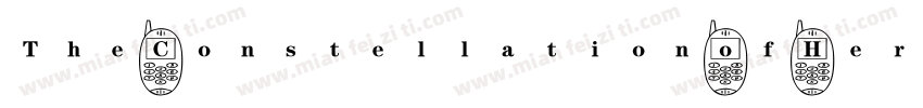The Constellation of Heracles手机版字体转换
